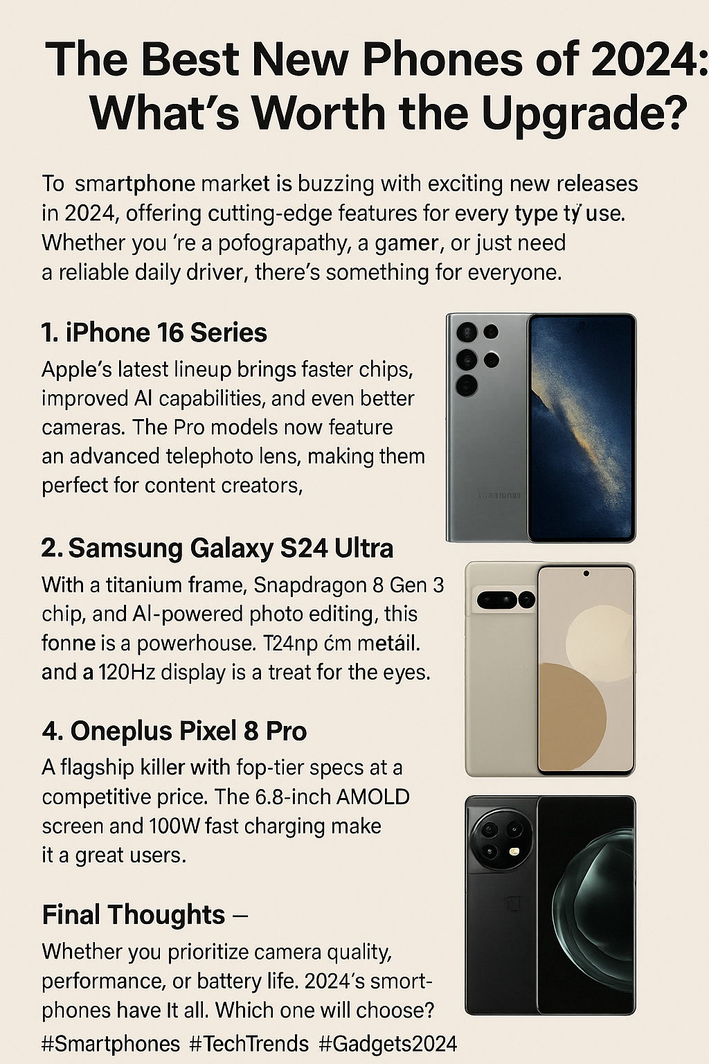 The Best New Phones of 2024: What’s Worth the Upgrade