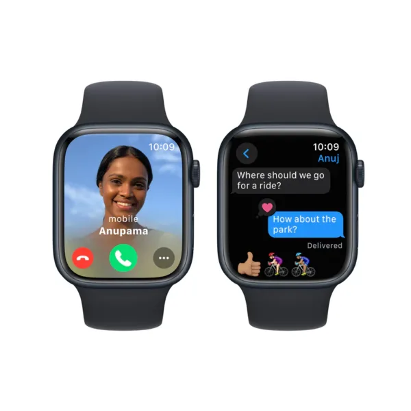 Apple Watch Series 9 [GPS 45mm] Smartwatch with Midnight Aluminum Case with Midnight Sport Band