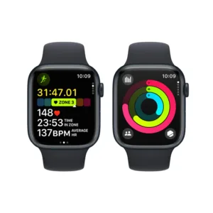 Apple Watch Series 9 [GPS 45mm] Smartwatch with Midnight Aluminum Case with Midnight Sport Band