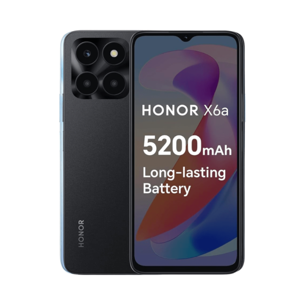 Honor X6A 128GB, 4GB RAM, Midnight Black – Brand New