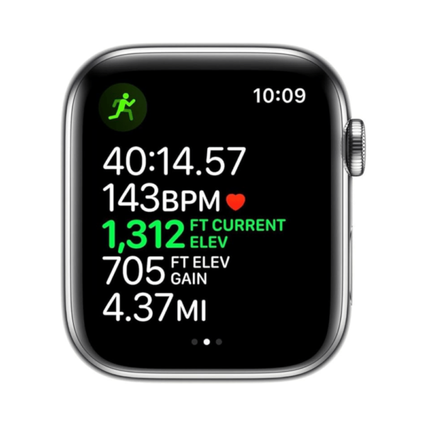 Apple Watch Series 5 GPS + Cellular 44MM White Sport Band – Renewed