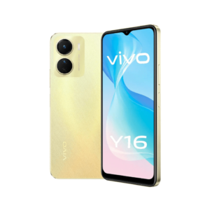 Vivo Y16 Drizzling Gold – 128GB Storage, 8GB RAM, Single SIM (Refurbished)