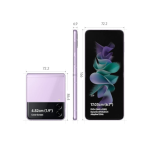 Samsung Galaxy Z Flip3 8GB RAM 256GB Storage Single SIM – Lavender