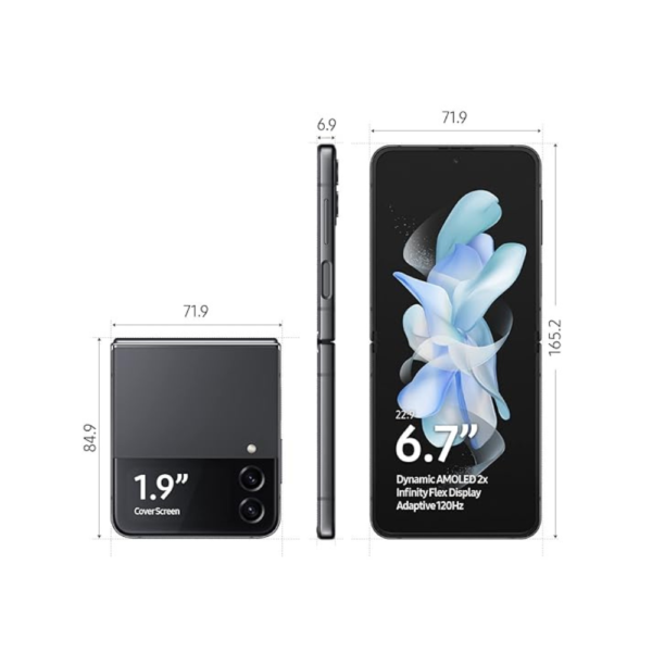 Samsung Galaxy Z Flip4 8GB RAM 256GB Storage Single SIM – Graphite