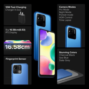 Redmi 10A 4GB RAM 64GB Storage Single SIM - Sea Blue