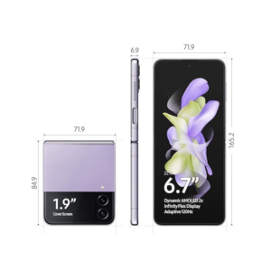 Samsung Galaxy Z Flip4 8GB RAM 256GB Storage Single SIM – Bora Purple