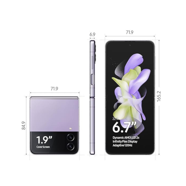 Samsung Galaxy Z Flip4 8GB RAM 128GB Storage Single SIM – Lavender