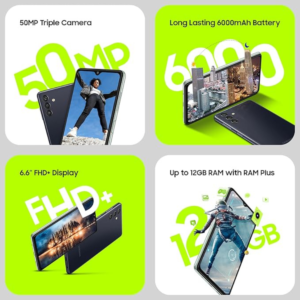 Samsung Galaxy M13 4GB RAM 64GB Storage Single SIM – Deep Green