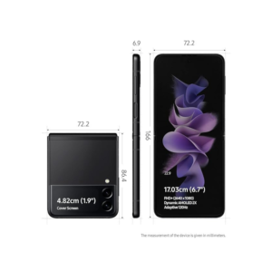 Samsung Galaxy Z Flip3 8GB RAM 256GB Storage Single SIM – Phantom Black